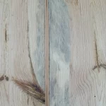reen stains on old floorboards